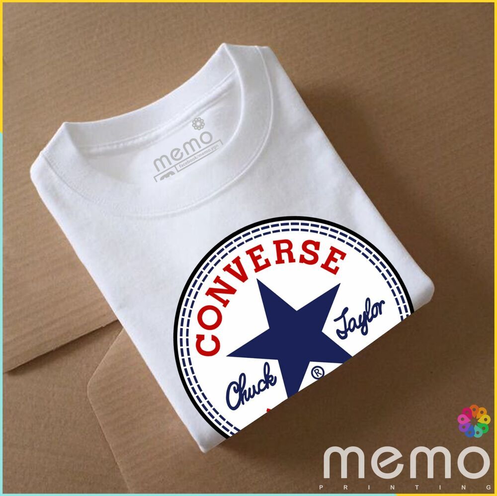 memo ygn Converse unisex Printing T-shirt DTF Quality sticker Printing-White (XXL)