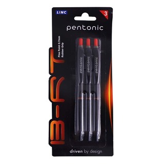 Linc Pentonic B-Rt Ball Pen 3PCS Red