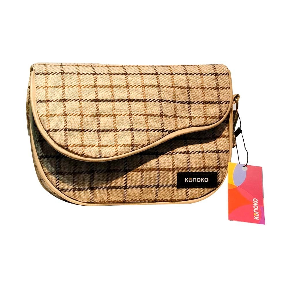 Konoko Cover Crossbody Bag (Beige)