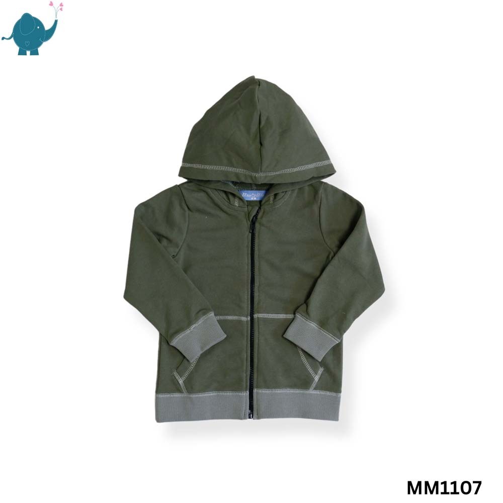 Max & Mia Unisex Hoodie MM1107 Green Large