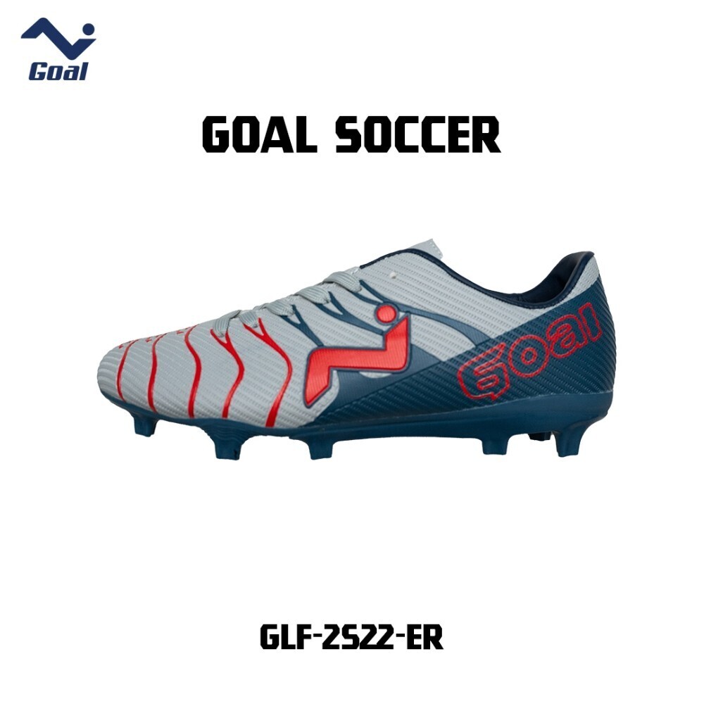 Goal Soccer Shoes GLF-2522 Gray/Red/ER (No-45)