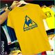 memo ygn Le coq sportif unisex Printing T-shirt DTF Quality sticker Printing-Yellow (XL)