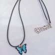 Butterfly Necklace 21 CM Blue A000004