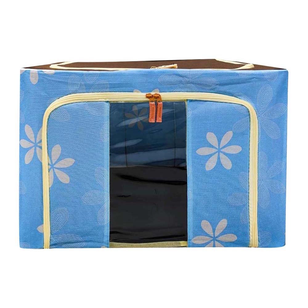 Foldable Clothes Storage Box (Blue)