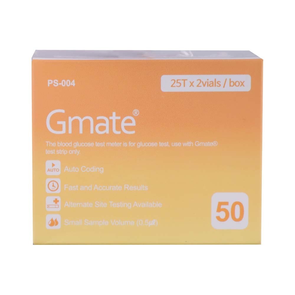 Gmate Origin Blood Glucose Test Strip 25PCS 1x2