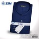 Madarin Collar Shirt Long Sleeve SSM-O-M-L-063 (Dark Blue) Extra Large