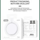 JK002 Yuebo 15W Series Magnetic Wireless Charger White