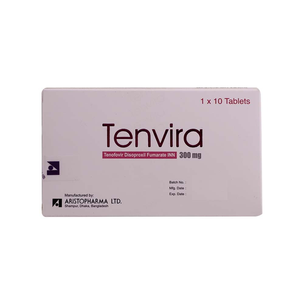 Tenvira Tenofovir Disoproxil Fumarate 300MG 10PCS