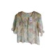 Kudos Floral Chiffon Woman Blouse B-010 Medium