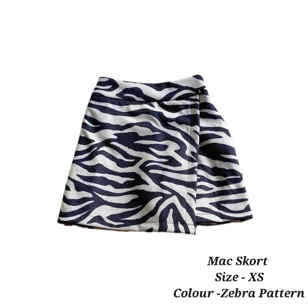 MAC Kids Skort  XS Zebra Pattern (7-12 Year)