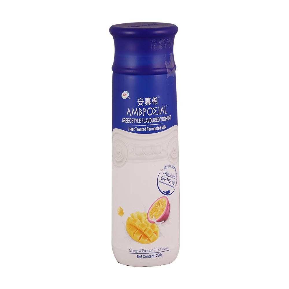 Ambrosial Greek Style Mango & Passion Yogurt Drink 230G