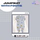 Te Te & Ta Ta Jumpsuit With Footies White 9-12 Months (3Pcs/1Set) KJSF-L101