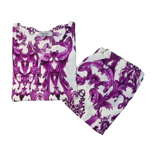 Bambi Womenwear BKK Spun Kanote Oneset D-2 S/L Orange AA0061 Medium