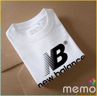 memo ygn New balance unisex Printing T-shirt DTF Quality sticker Printing-Red (Medium)